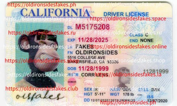 California Driver License(Old CA O21)